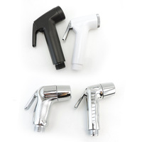 protable ABS plastic Toilet Sprayer Nozzle shower head white black Hand Bathroom WC Bidet Faucet Spray self cleaning Pet Wash