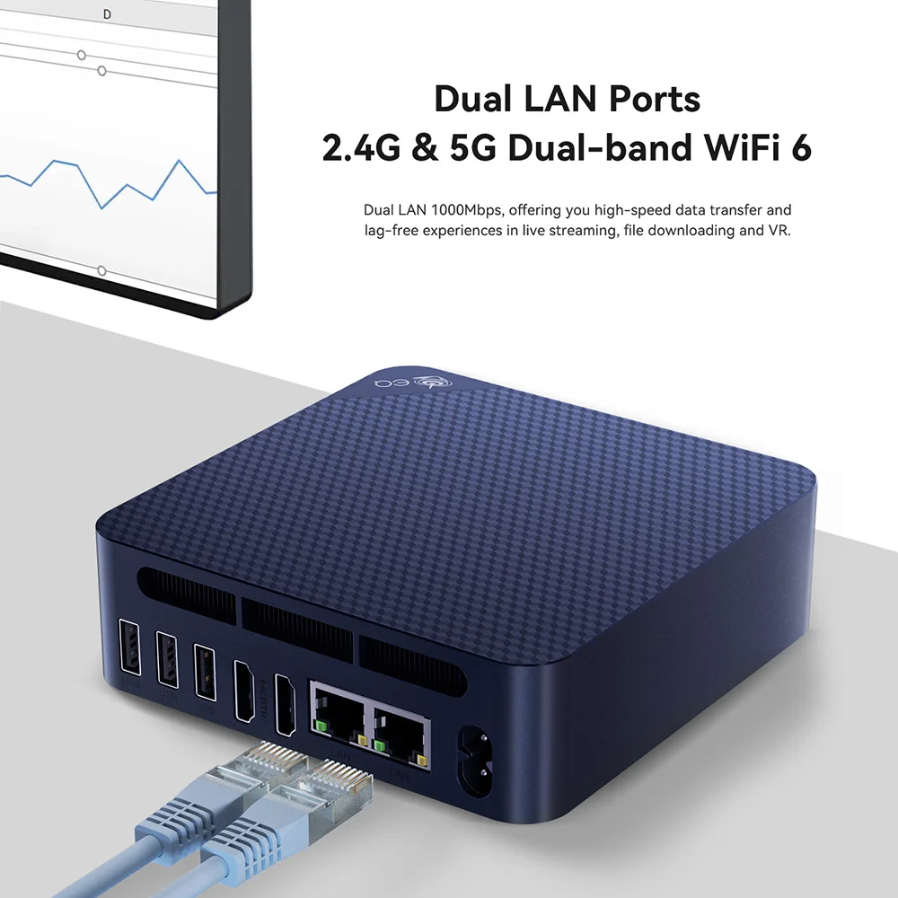 Intel N100 N200 Mini PC silenzioso Computer Desktop da ufficio Beelink EQ13 4K Dual HDMI WIFI6 BT5.2 aggiornamento da EQ12 16G DDR4 500G SSD