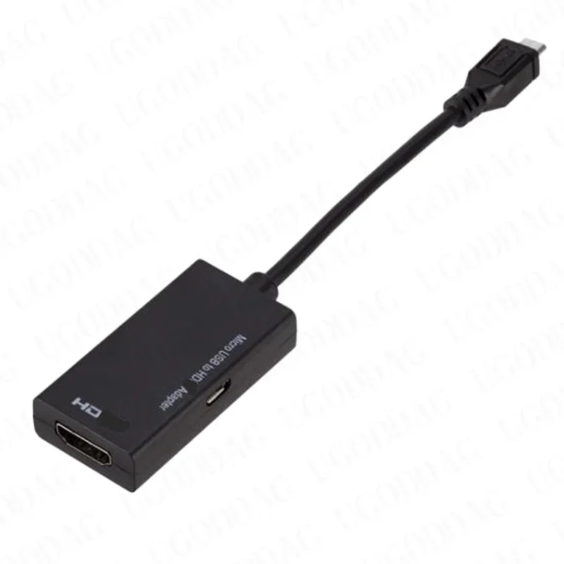 Micro USB 5pin do HDMI kompatybilny żeński Adapter MHL kabel HD 1080P do Samsung Xiaomi z systemem Android konwerter Adapter do telewizora