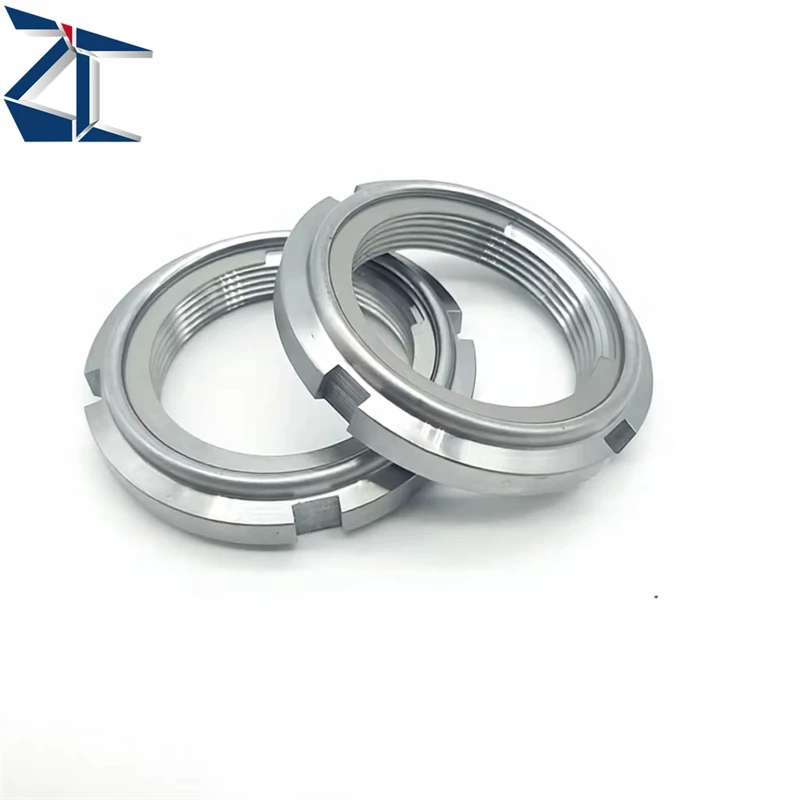 FUNTS Bearing Lock Nuts Fine U Nuts SUSU304 Body M10-M100 Prevailing Torque Bearing Nut Used for Bearing Mechanical Rotation