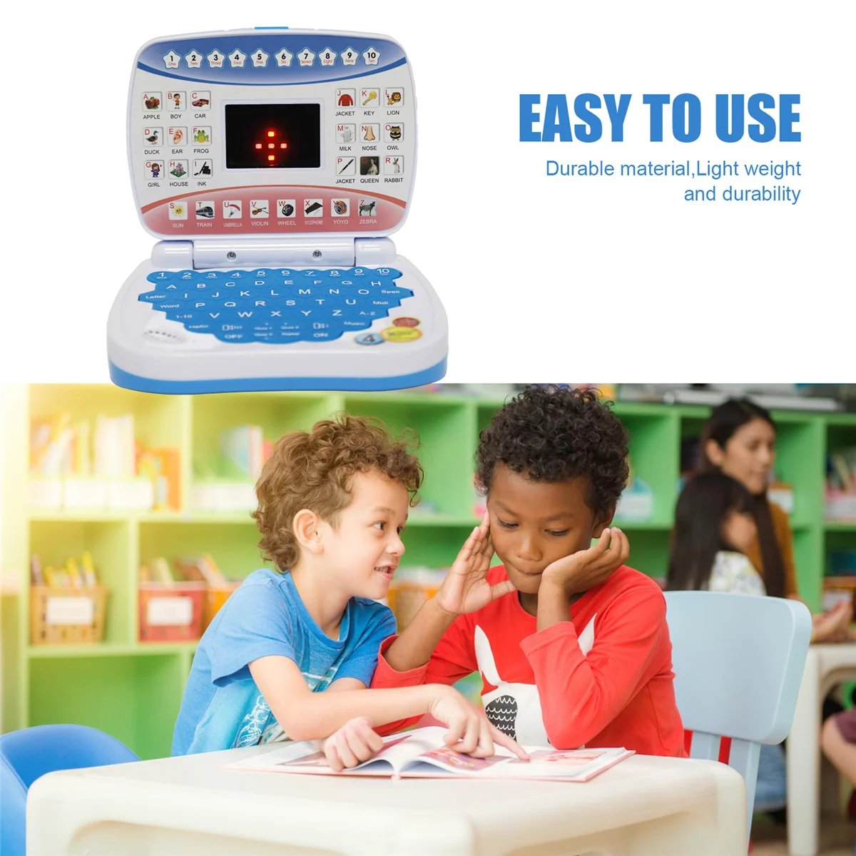 【Preço gota】máquina de aprendizagem computador portátil criança eletrônica pré-escolar linguagem educação brinquedos presente criança criança azul