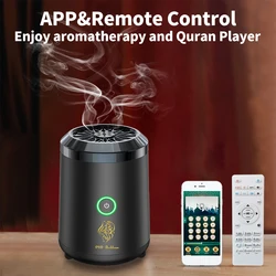Portable Bluetooth Speaker with Incense Burner Electric Arabic Bakhoor Aroma Diffuser Rechargeable Incense Holder