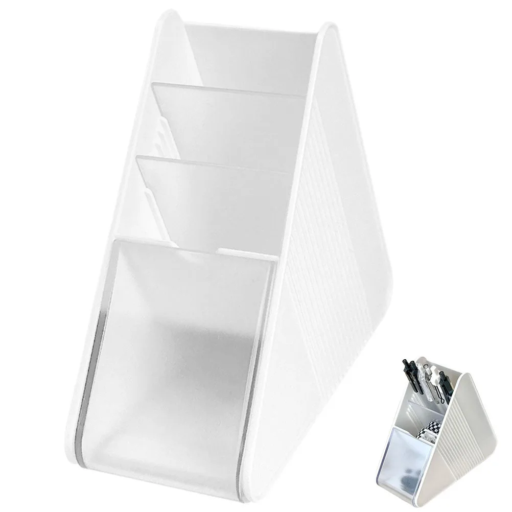 3 طبقة حامل قلم قوي مكتب قلم رصاص منظم فرشاة للمكياج حامل صندوق تخزين مكتبي منظم مستلزمات المكتب