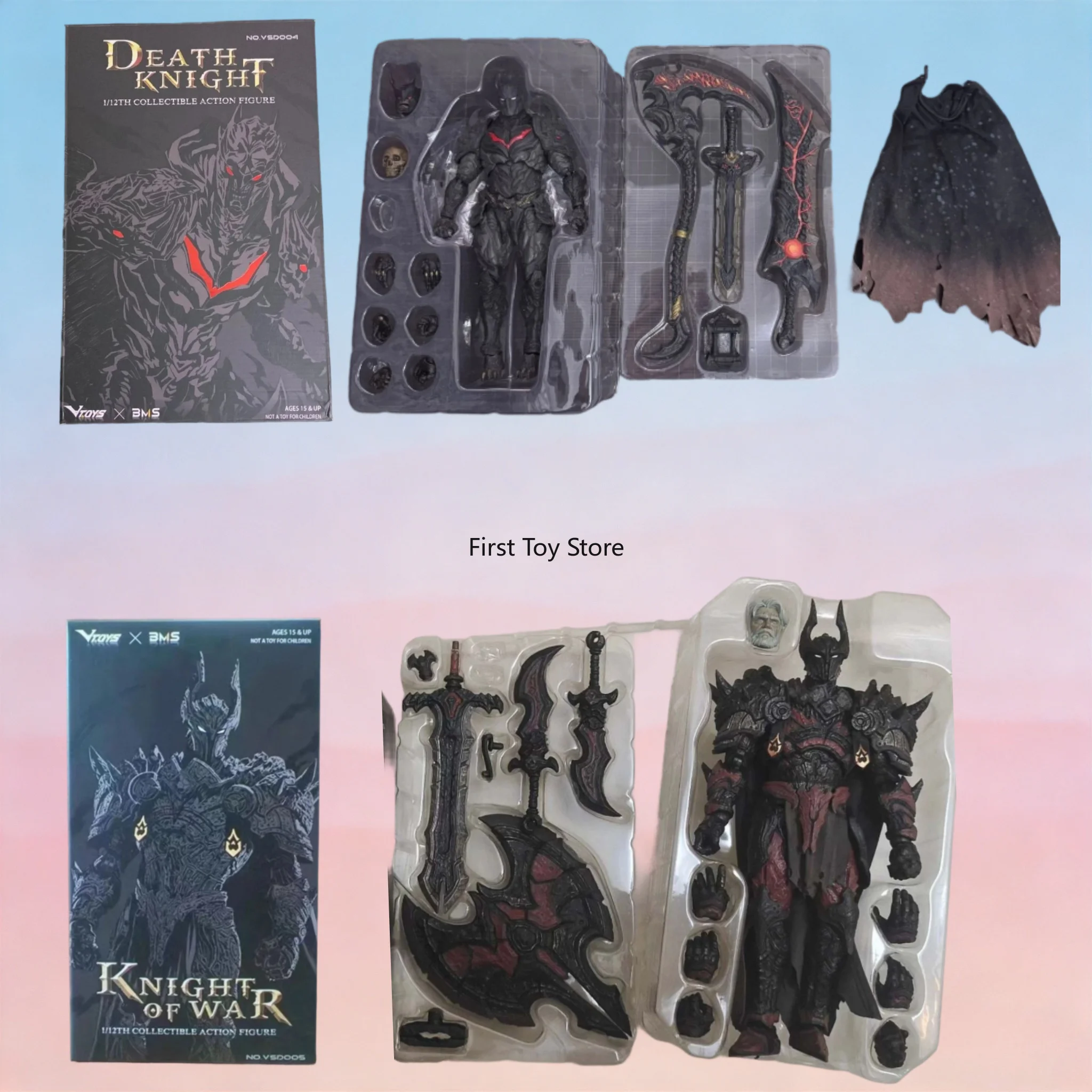 В наличии: Фигурка VTOYS X BMS War Knight: The Ruthless Death Knight Hell Batman, масштаб 1/12, коллекционная модель, подарок