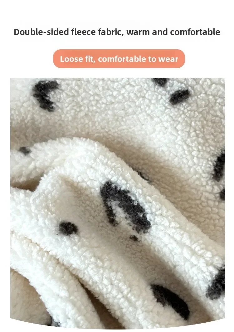 2026 Kinder-Mädchenkleidung Neues Plüsch-Set aus Fleece mit Cartoon-Motiv, Lässige Freizeitkleidung für Zuhause, Oberteile und Unterteile für Kinder – Detail 4