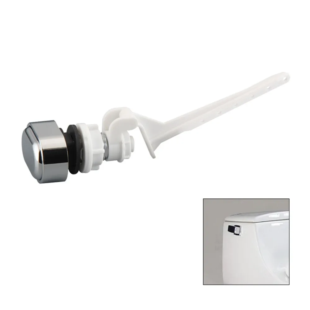 Universal Fit Side Mount Toilet Flush Handle Stainless Steel Pull Rod Water Tank Side Handle Toilet Trip Lever Bathroom