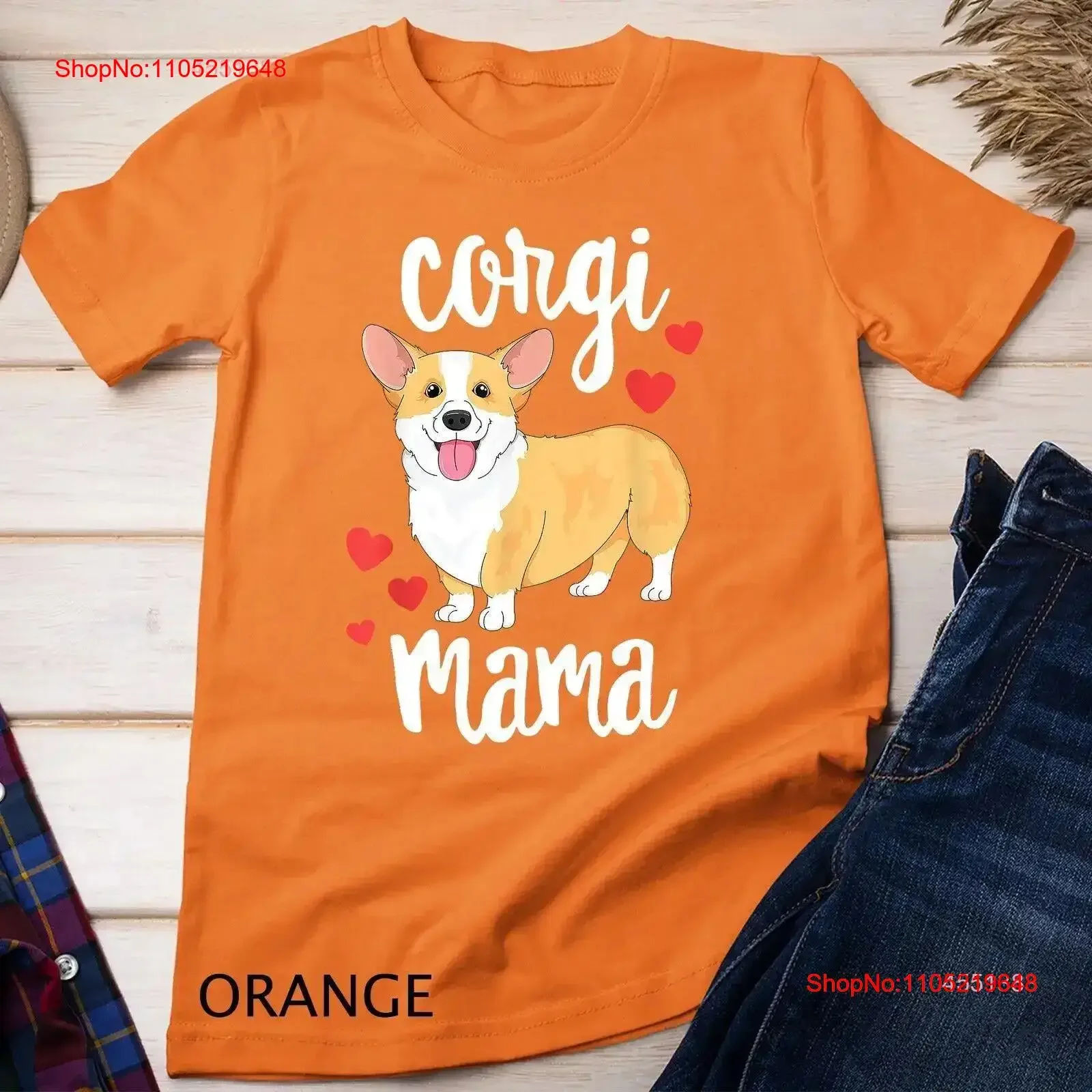 

Corgi T Shirt Women Girls Puppy Mom Dog Mama Lover Sweatshir vintage Washed streetwear Slightly homme Stylish Casual fashion