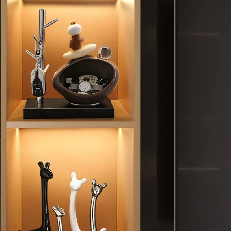 Ornamentos criativos de entrada Armazenamento de chaves de porta de entrada