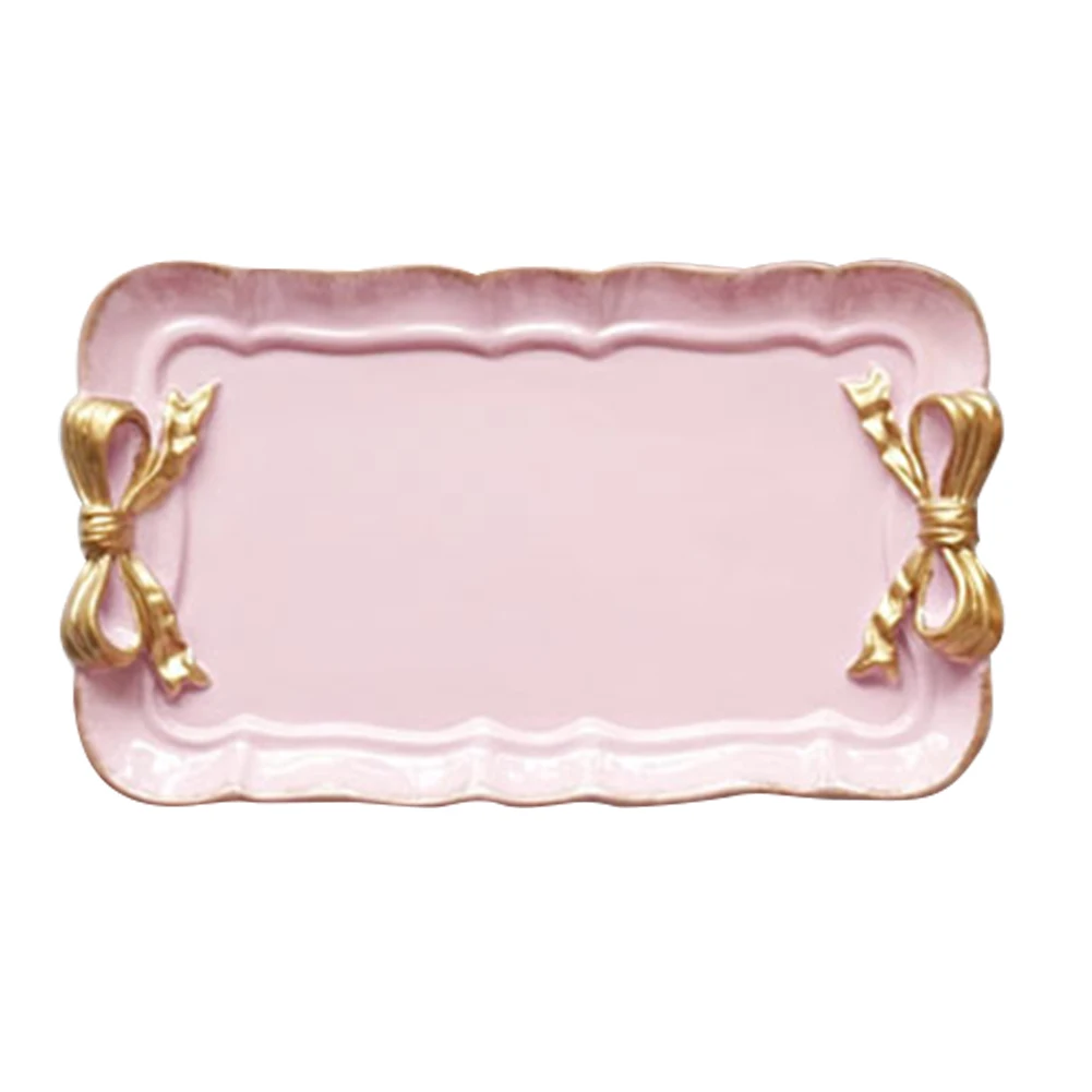 Serving Trays | Decorative Serving Platter For Party | Rectangle Resin Organizer Tray For Jewelry Pe