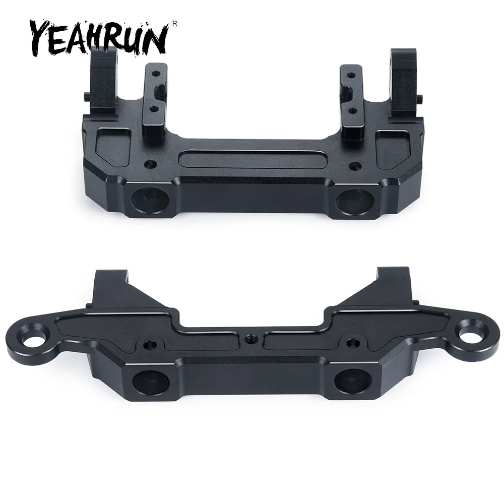 YEAHRUN Metal Alloy Front / Rear Bumper Mount for Axial SCX6 AXI05000 Wrangler AXI05001 Trail Honcho 1/6 RC Crawler Car Parts