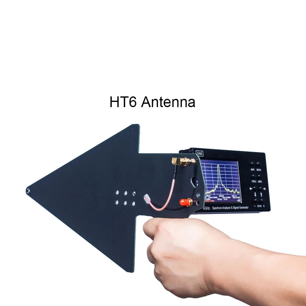 HTOOL EMC Antenna Wide Band 600MHz-10GHz EMI Test For Analyzer Receiver SA6 Spectrum Analyzers GS320 Vector Network Analyzer