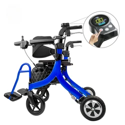 multifunctional mobility electric walker rollator for the elderly