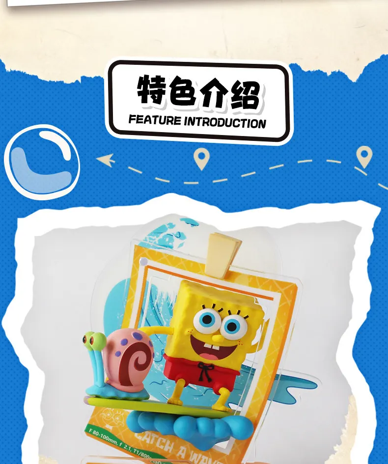 Anime Spongebob Patrick Star Squidward Quincy Tentacles Eugene H. Krabs Figur Reise-Momente Serie Blind Box Spielzeug – Detail 11