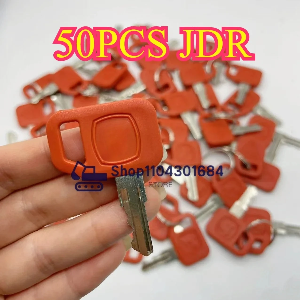 50 PCS JDR Key AT195302 AR51481 Ignition Key for Excavator All Graders Dozers Skid