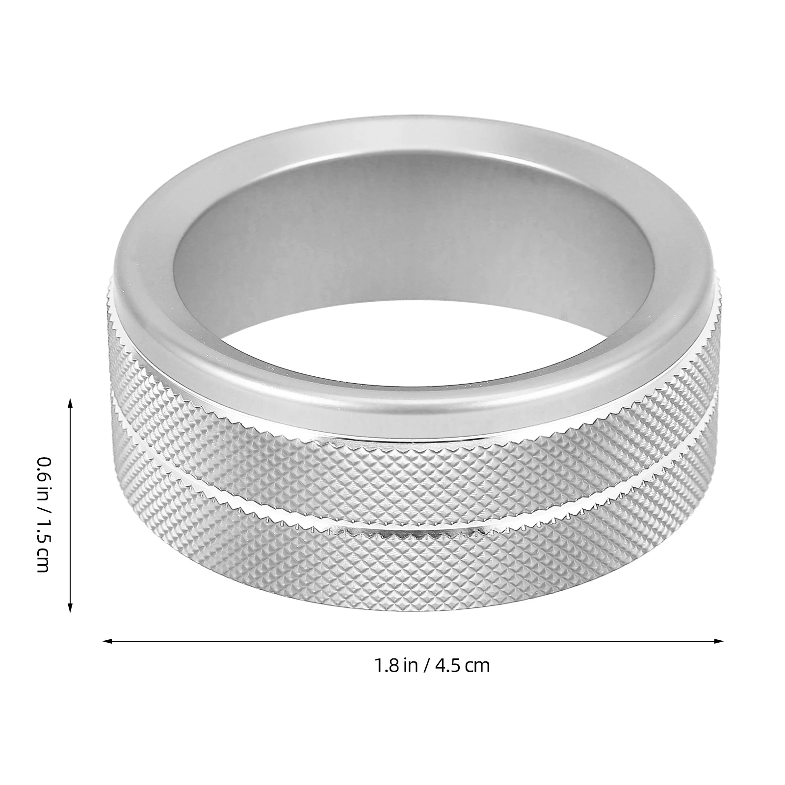 

4 Pcs Air Conditioner Switch Knob Cover Car Conditioning Button Trim Ac Accessories Buttons Silver Covers for