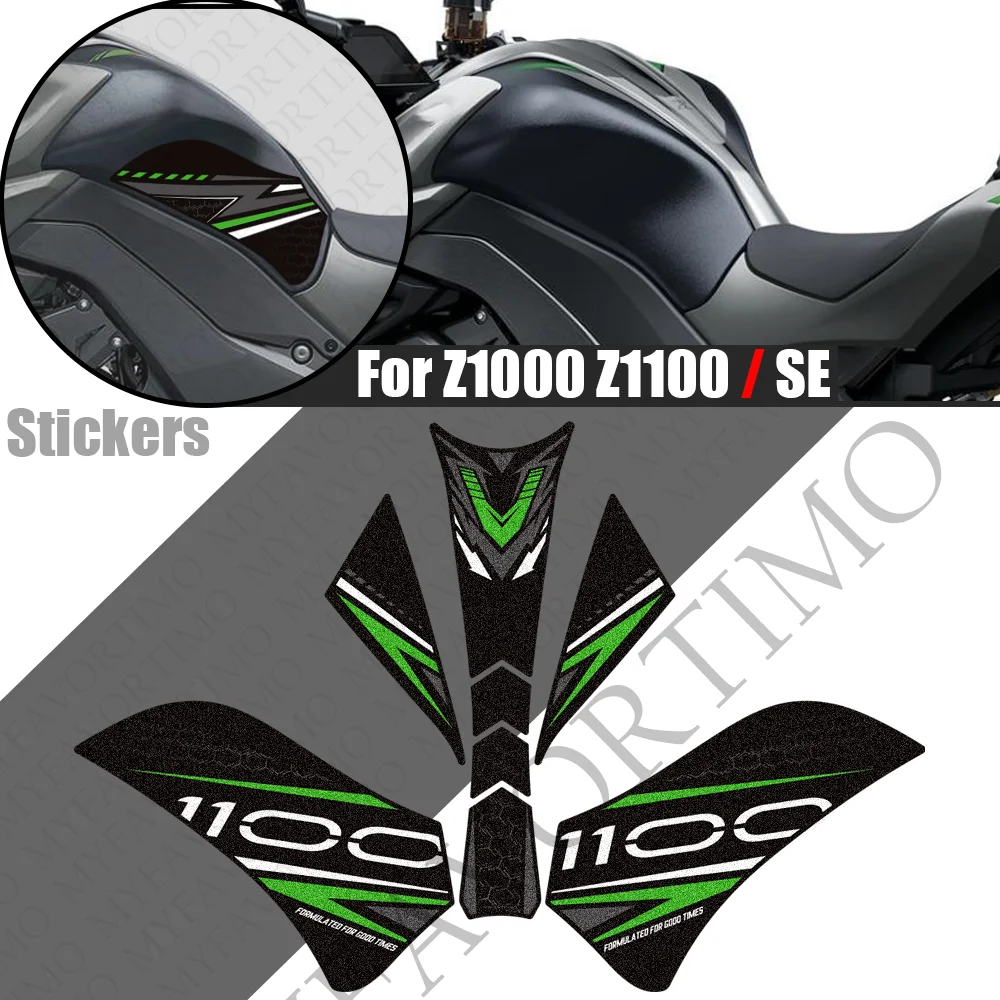 Tank Protection Stickers Decals For Kawasaki Z1000 Z1100 SE Knee Grip Anti-Slip Motorcycle Tank Pad TankPad  Accessories