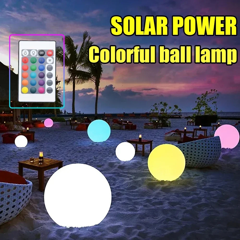 

Remote Floating Pool Lights 16Colors Outdoor Swimming LED Ball Light Waterproof Lawn Lamp Pool Toy Pond Party Garden Decoration