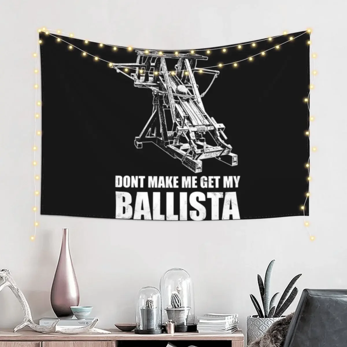 Siege Engine T-ShirtMedieval Ballista Tapestry Aesthetic Room Decor Tapete For The Wall Bedroom Decor Aesthetic Tapestry