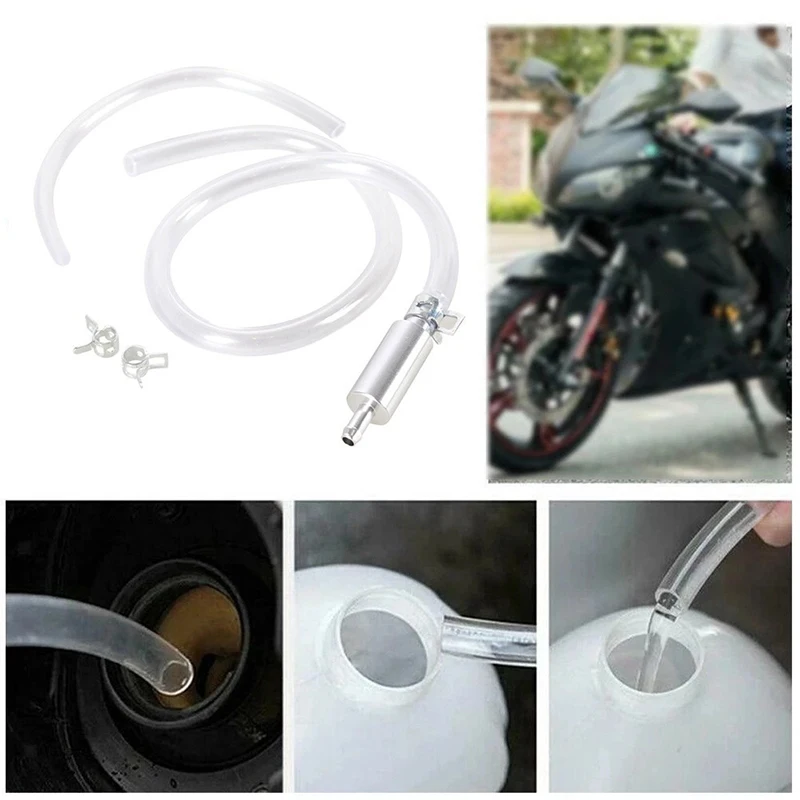 Motorcycle Fuel Filler Tube One Way Valve Oil Extraction Siphon Pump Hydraulic Brake Bleeder Tool Gas Transfer Hose - view 6