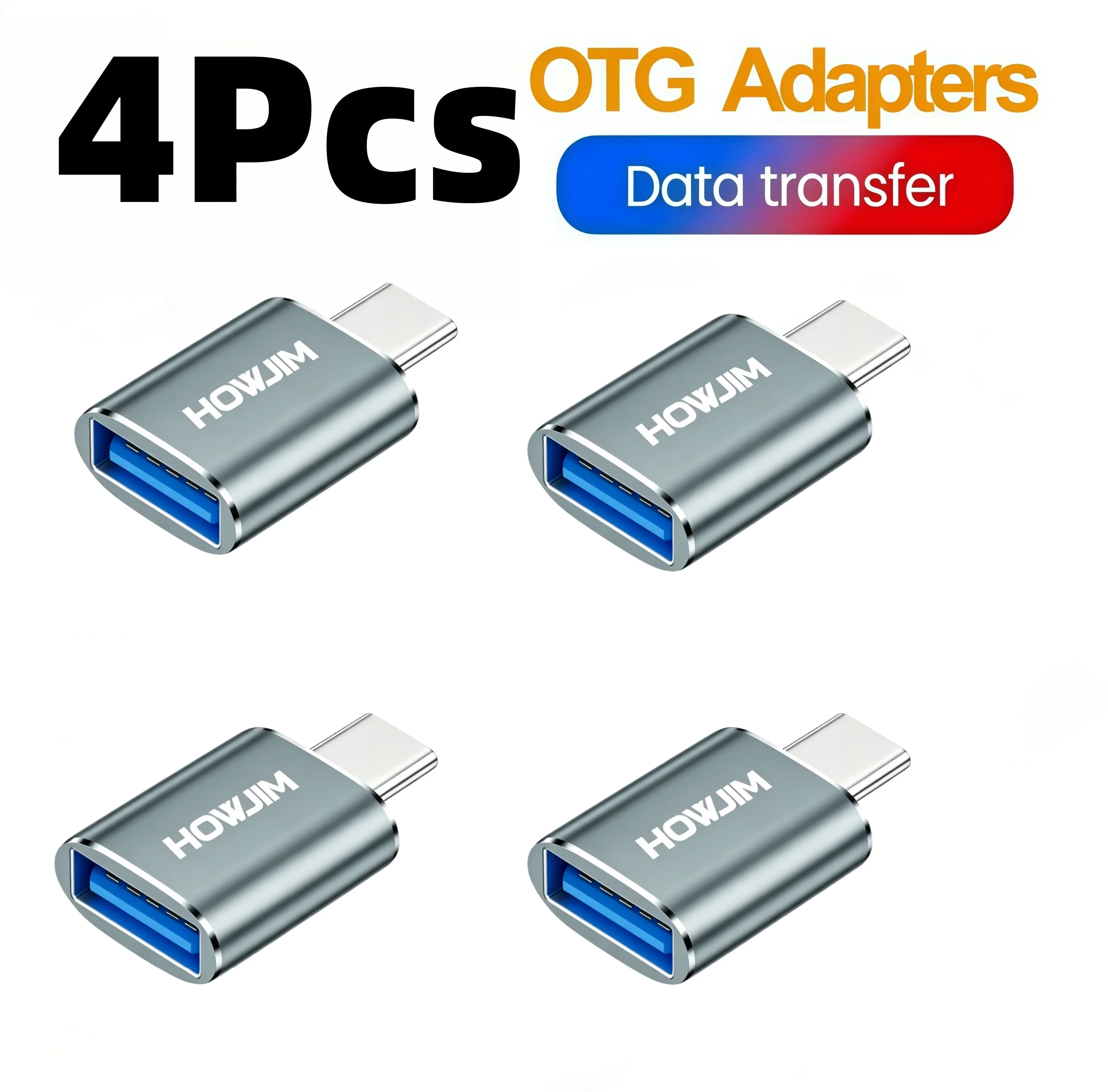 Image of USB-C-zu-USB-Adapter, USB 3.2-Buchse zu Typ-C-Stecker OTG-Adapter, 100W Schnellladung, 10Gbps Datenübertragung, für M-acBook Pro/Air und mehr