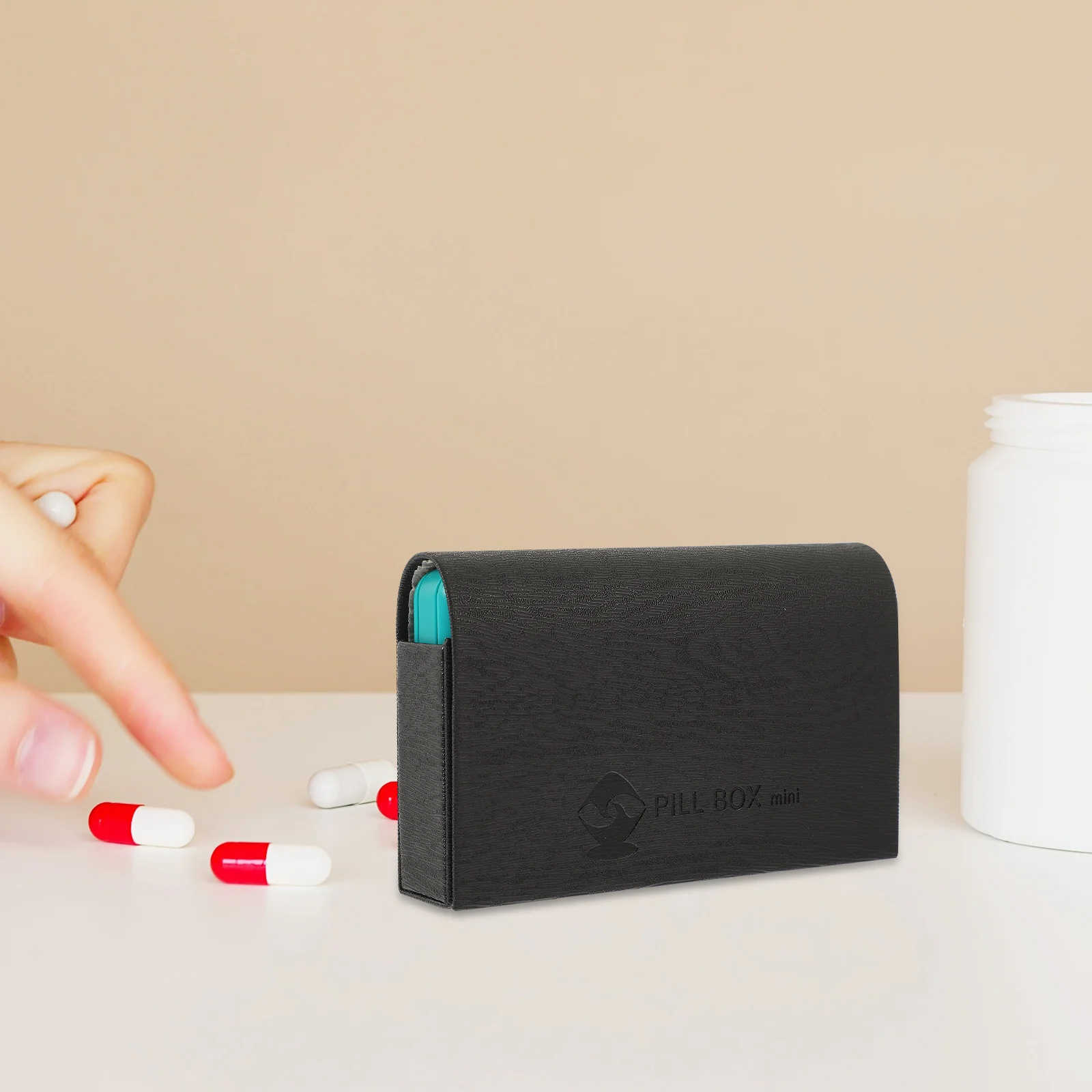 

1 комплект, 1 комплект, портативный органайзер для таблеток, компактный футляр для лекарств, дорожный размер, ежедневный органайзер, большой отсек, держатель для хранения лекарств