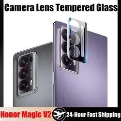 3D Camera Lens Cover Case For Honor Magic V2 Back 9H Hardness Tempered Glass Camera Protector For MagicV2 Lens Ring Film Cover