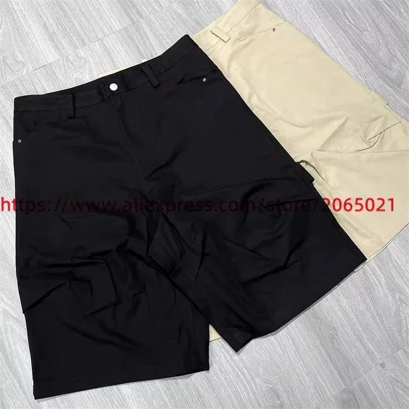 NONNOD Work Shorts Men Women 1:1 Drawstring Black Apricot Color Breeches