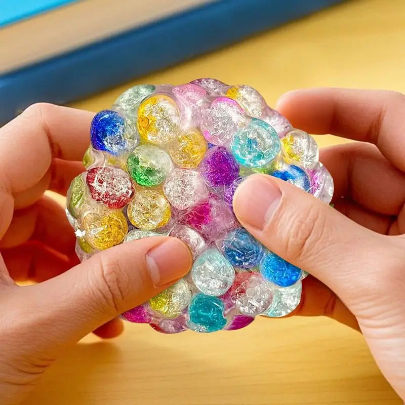Stressbal Zacht Zintuiglijk Speelgoed Klein Zintuiglijk Fidget Knijpspeeltje Klinkend Stress Knijphulpmiddel Voor Kinderen Volwassenen