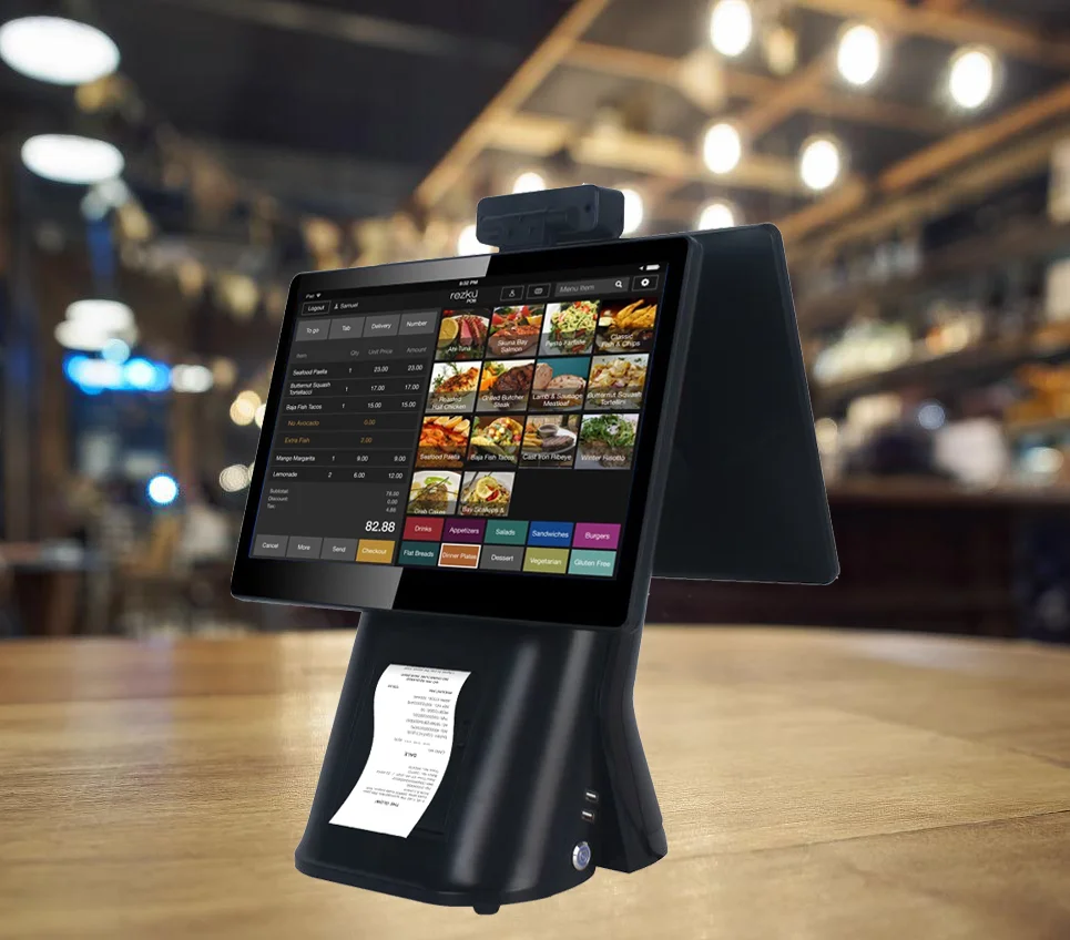 Windows/Android مع نظام Google GMS Store Cloud EPOS 15.6 جهاز POS لتسوية طلب أمين الصندوق، آلات كاملة - YDLY #3