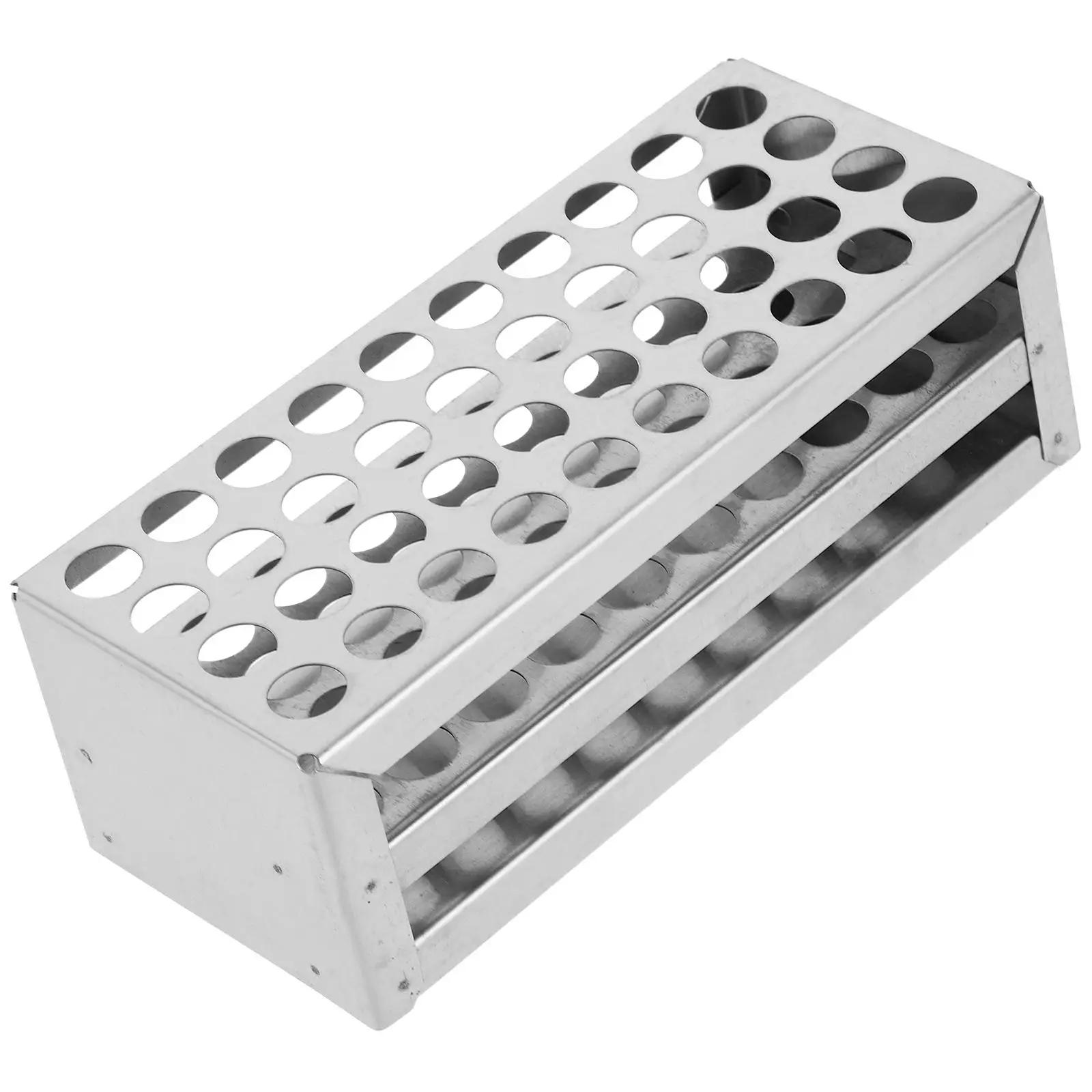 Test Holes 13mm Stainless Stainless Steel Tube Holder Steel Lab Test Tube Rack Equipment Storage Solution