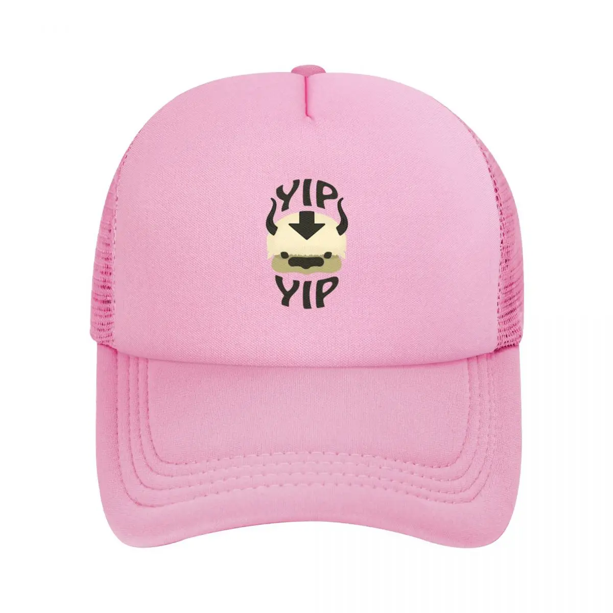 Yip Yip Appa The Last Airbender Mesh Baseball Cap Men Women Sun Hat Anime Dad Hat Adjustable Snapback Caps Wholesale Trucker Cap