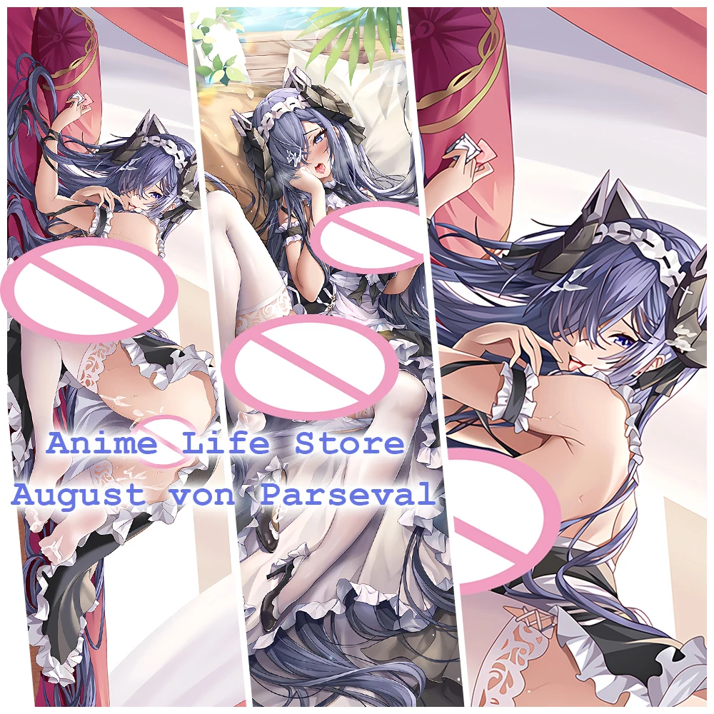 

Dakimakura Anime Game Azur Lane August von Parseval Cosplay Hugging Body Pillow Case Otaku Pillowcase Game Cushion Cover