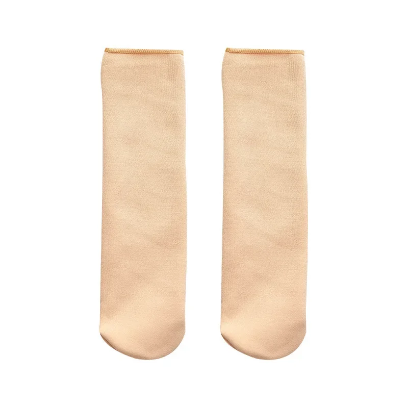 Calcetines largos térmicos de nailon y Cachemira para mujer, medias gruesas y cálidas de Color sólido, moda de ocio, muebles para el hogar, invierno, nuevo