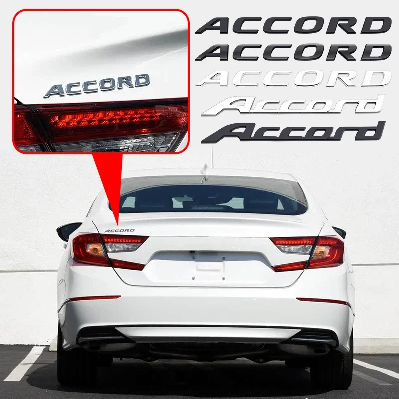 

1pcs 3D ABS Car Rear Trunk Emblem Stickers Tail Badge Side Decal Car Styling For Honda S Accord Letter Logo Sticker Accessories
