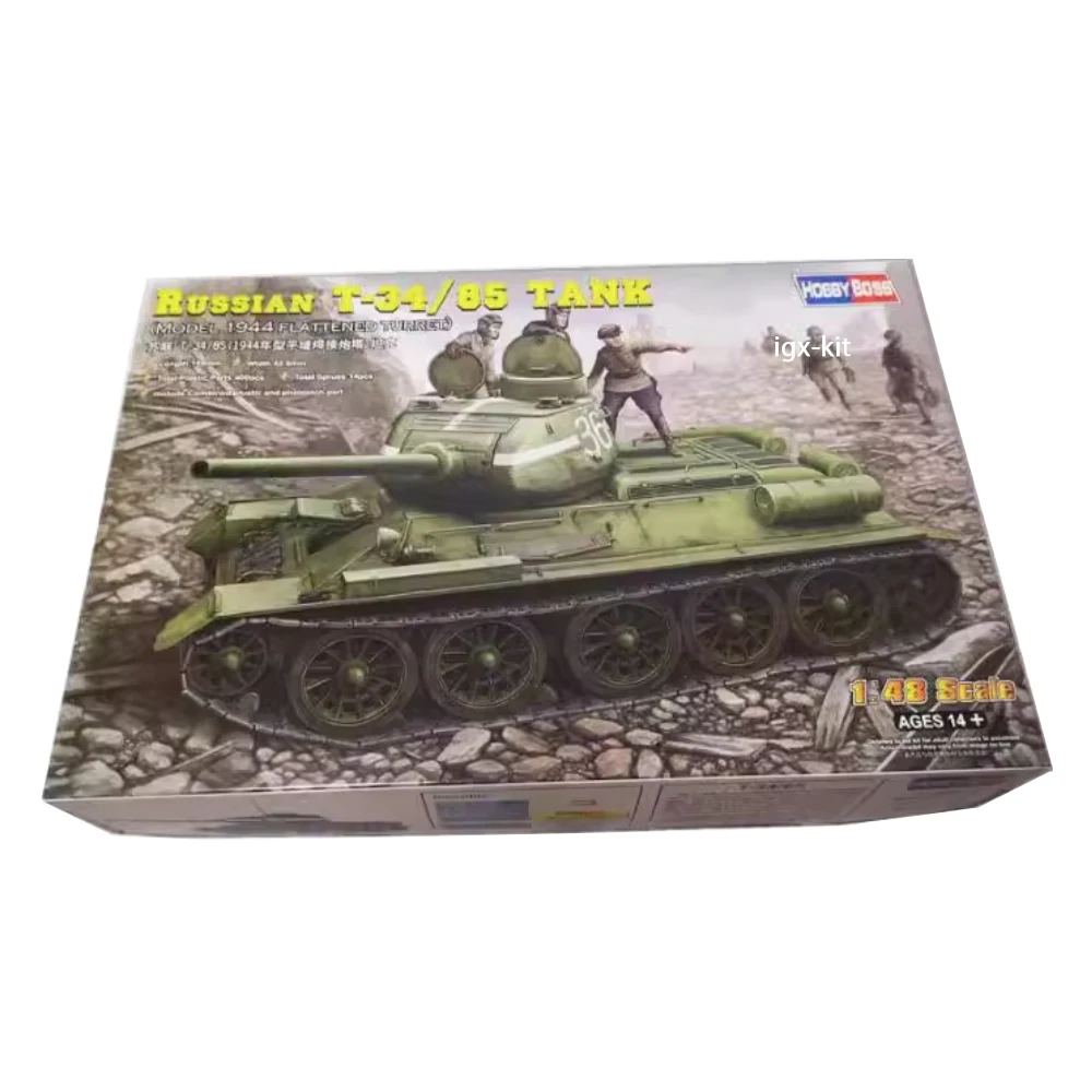 

HobbyBoss 84807 1/48 масштаб Русский T34 флуоресцентный/85 средний танк (1944 кружевная башня) хобби ремесло игрушка пластиковая сборка модель комплект