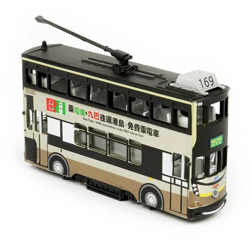 Kleine 1:120 Tram Kow-Loon Motor Bus Livery No.97 Legering Simulatie Model Auto