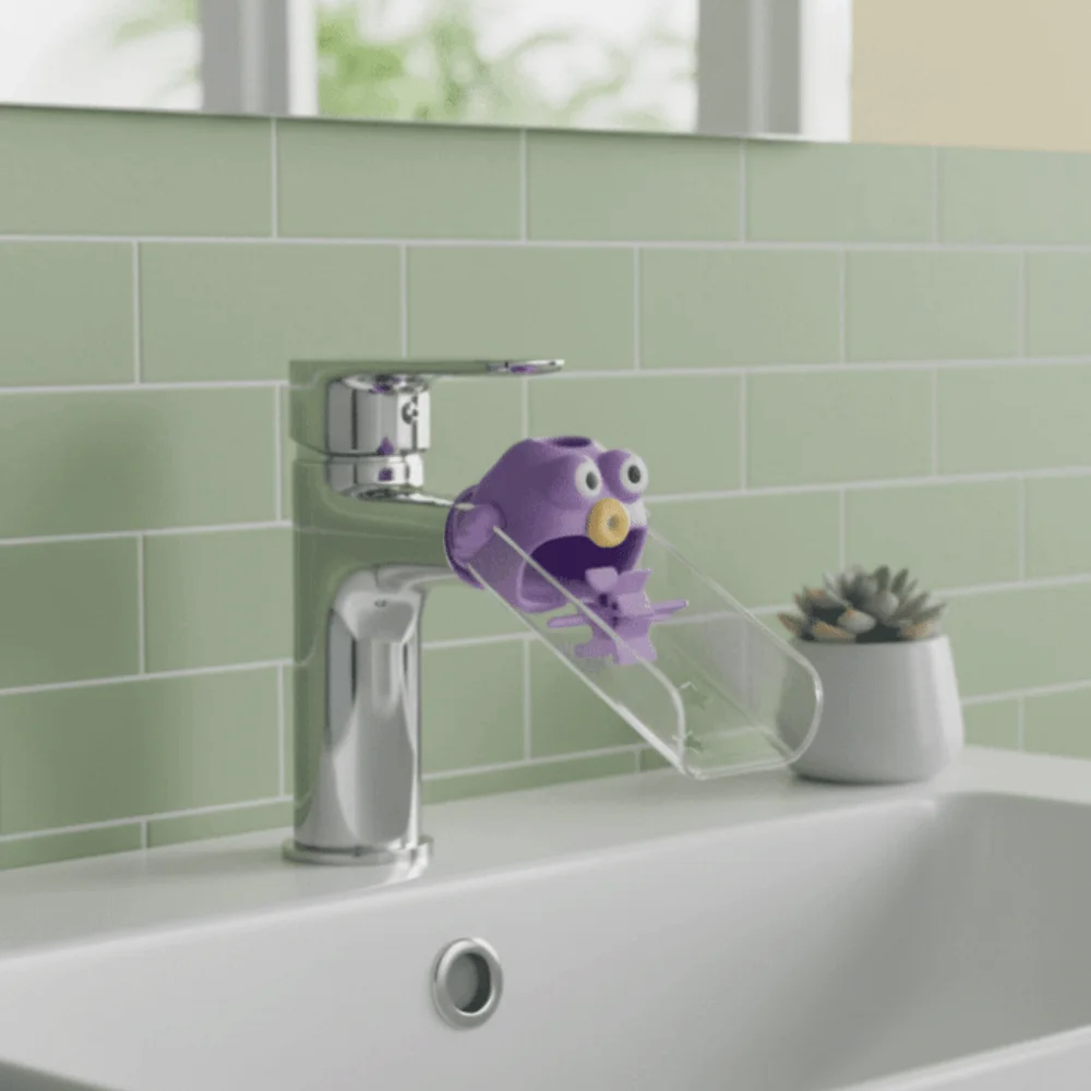 

2PCS/4PCS Cartoon Faucet Extender Silicone Convenient Water Tap Extender Splash-Proof Detachable Faucet Extension for Children