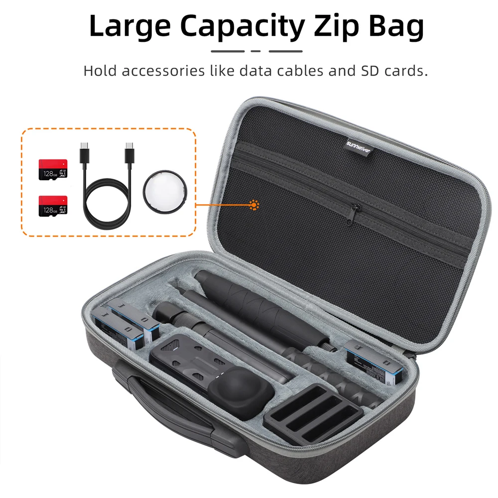 Portable Handbag For Insta360 X4 Storage Carrying Bag Handheld Gimbal Camera Accessories Protective Case Travel Box Nylon Cover