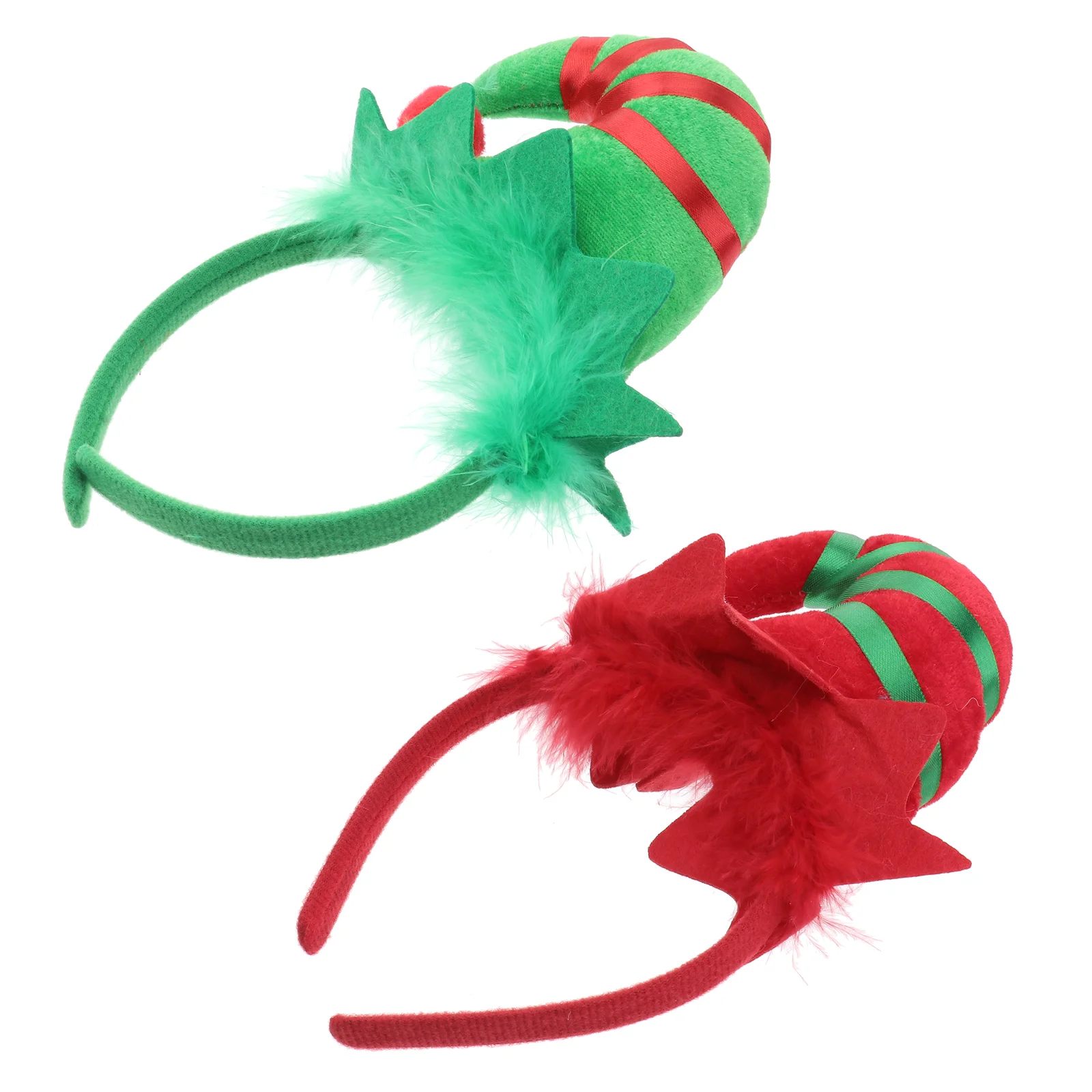 

2 Pcs Christmas Miss Head Band Hair Jewels for Women Holiday Headband Headdress