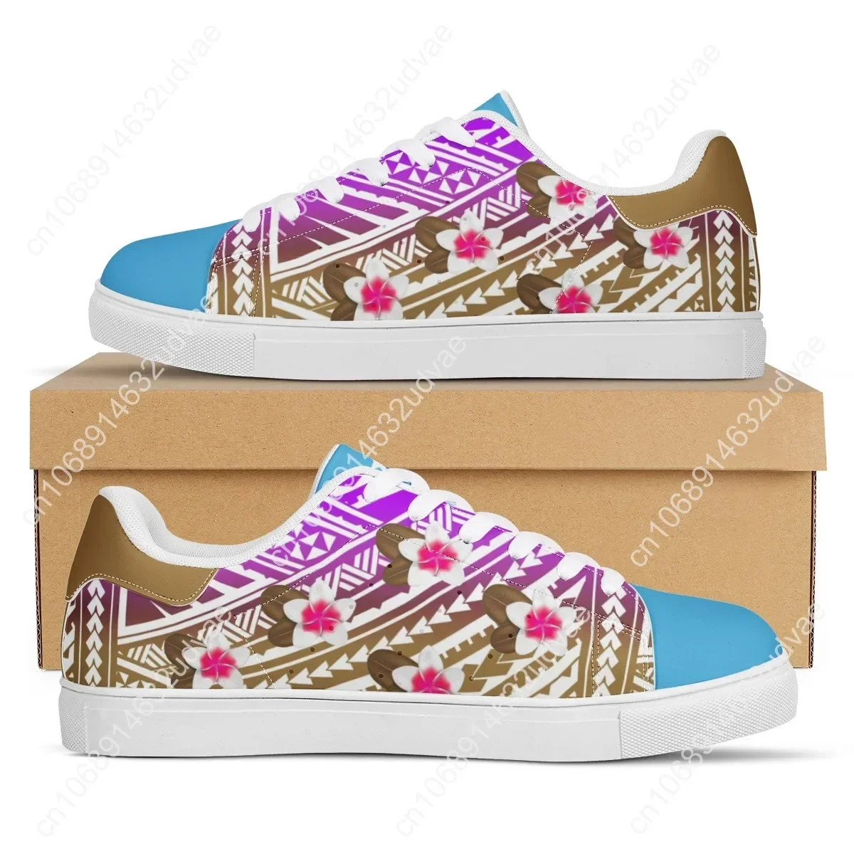 Hot Sales White Flat Sneaker America Polynesian Tribal Print Custom Man Comfort Walking Sport Shoes Women Running Shoes