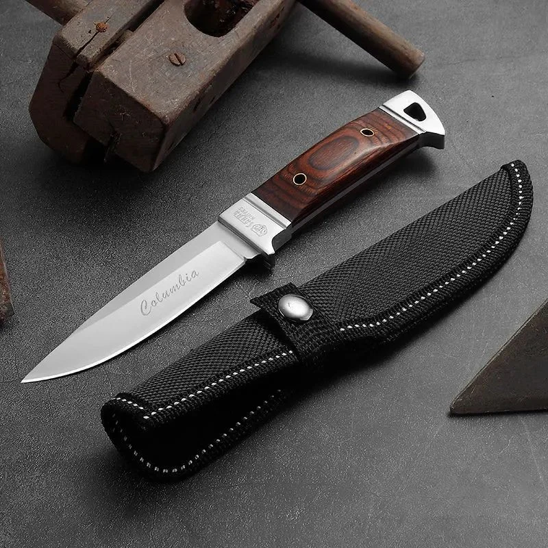 4 inch Stainless Steel Kitchen Knife Handmade Forged Boning Knife Meat Cleaver Butcher Knife Wooden Handle Kitchen Accessories