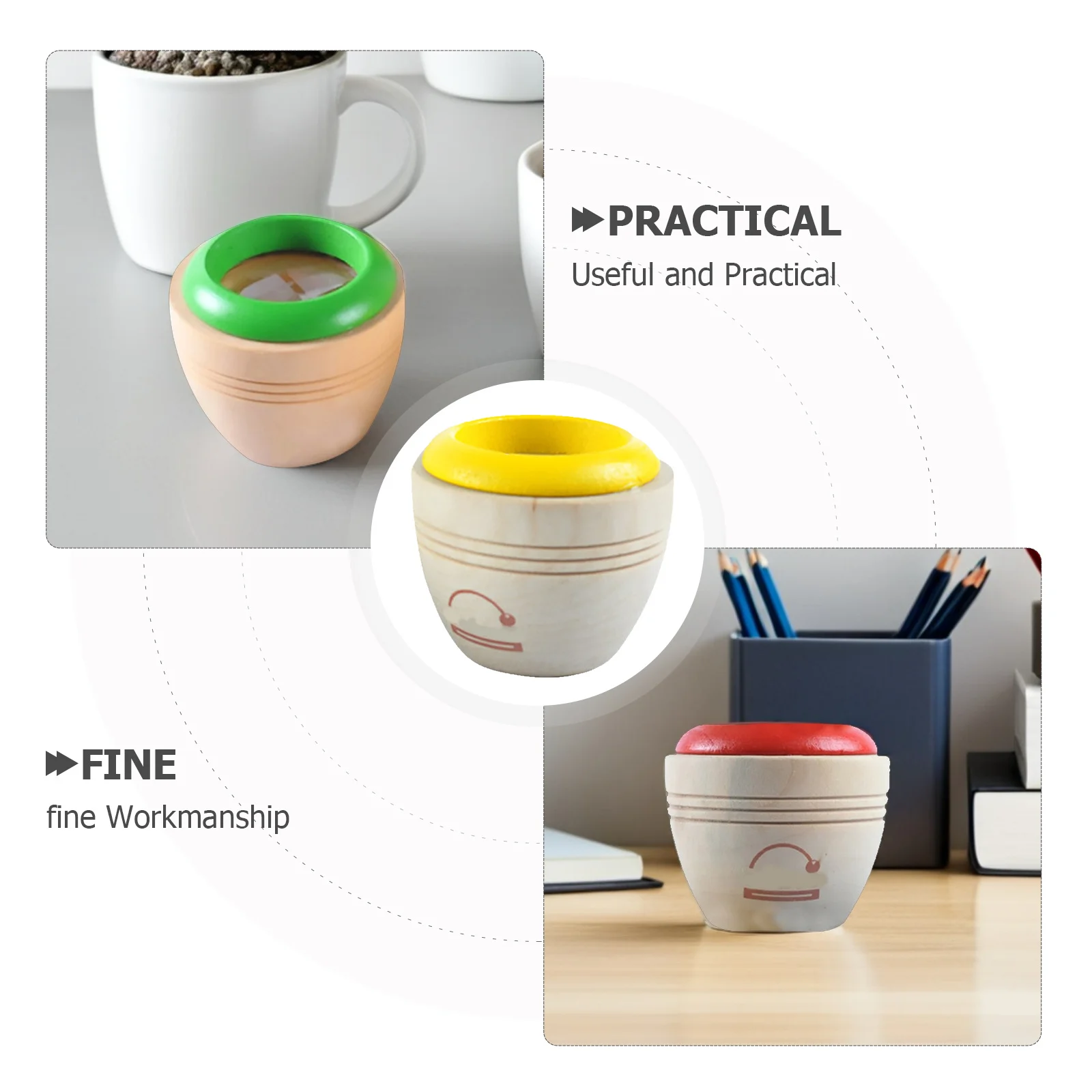 Caleidoscópio de madeira para crianças, mágico, multi-prisma, visual, educacional, ferramenta de brincadeira para crianças, Enriquecimento da imaginação, cor aleatória