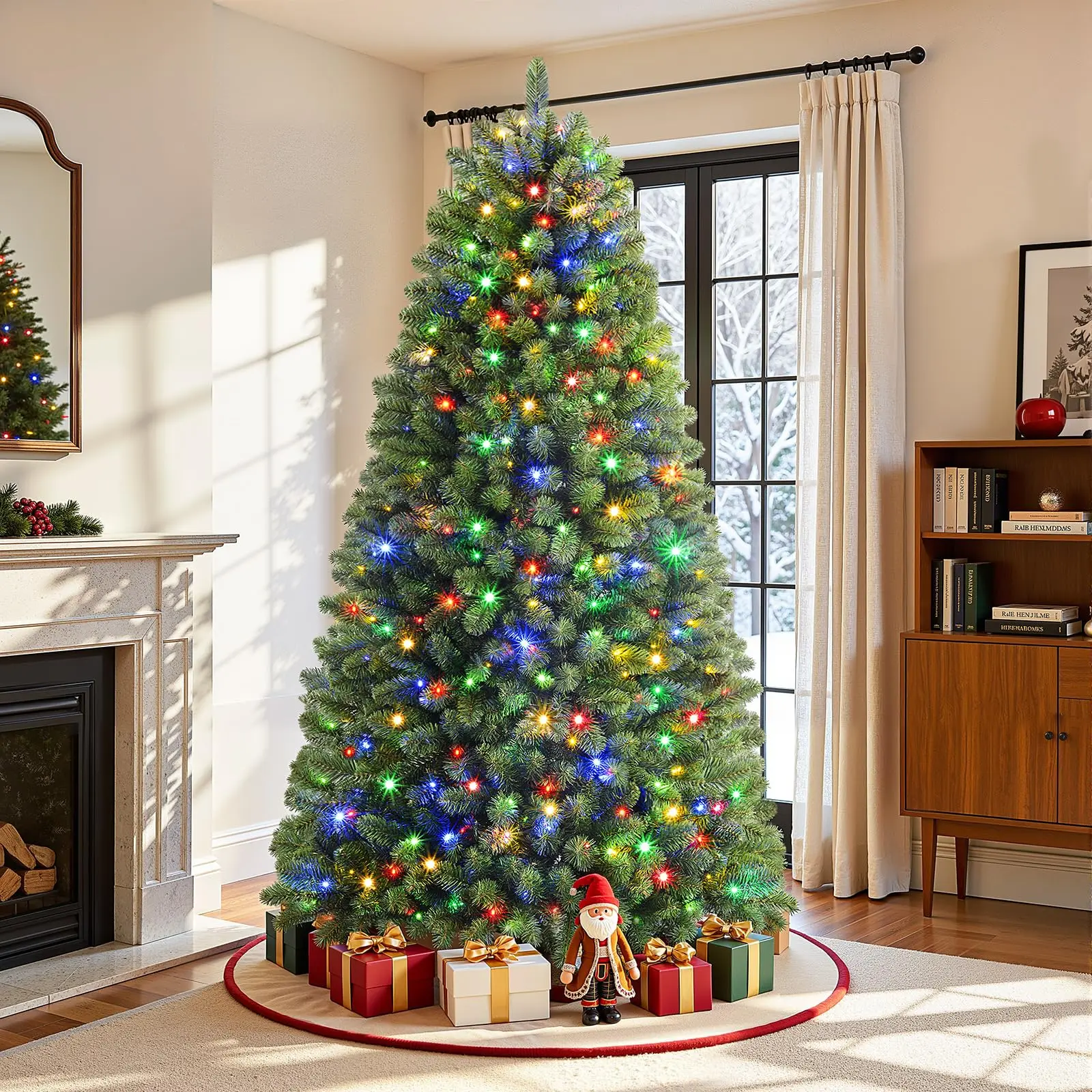 7ft Classic Spruce Artificial Prelit Christmas Tree