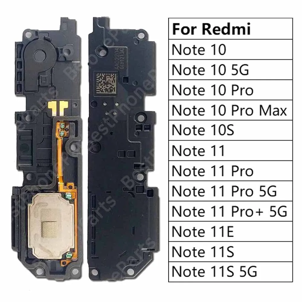 

Громкоговоритель для Xiaomi Redmi Note 11E 11S 10 10S 11 Pro + 5G громкий динамик ЗУММЕР кольцо звуковой модуль запасные части