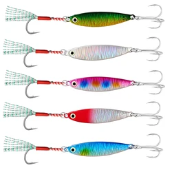 TAIYU 5-Pack 15g Lure Iron Plate Floating Iron Plate Bass Killer Fishing Full Water Layer Bait Iron Plate Set