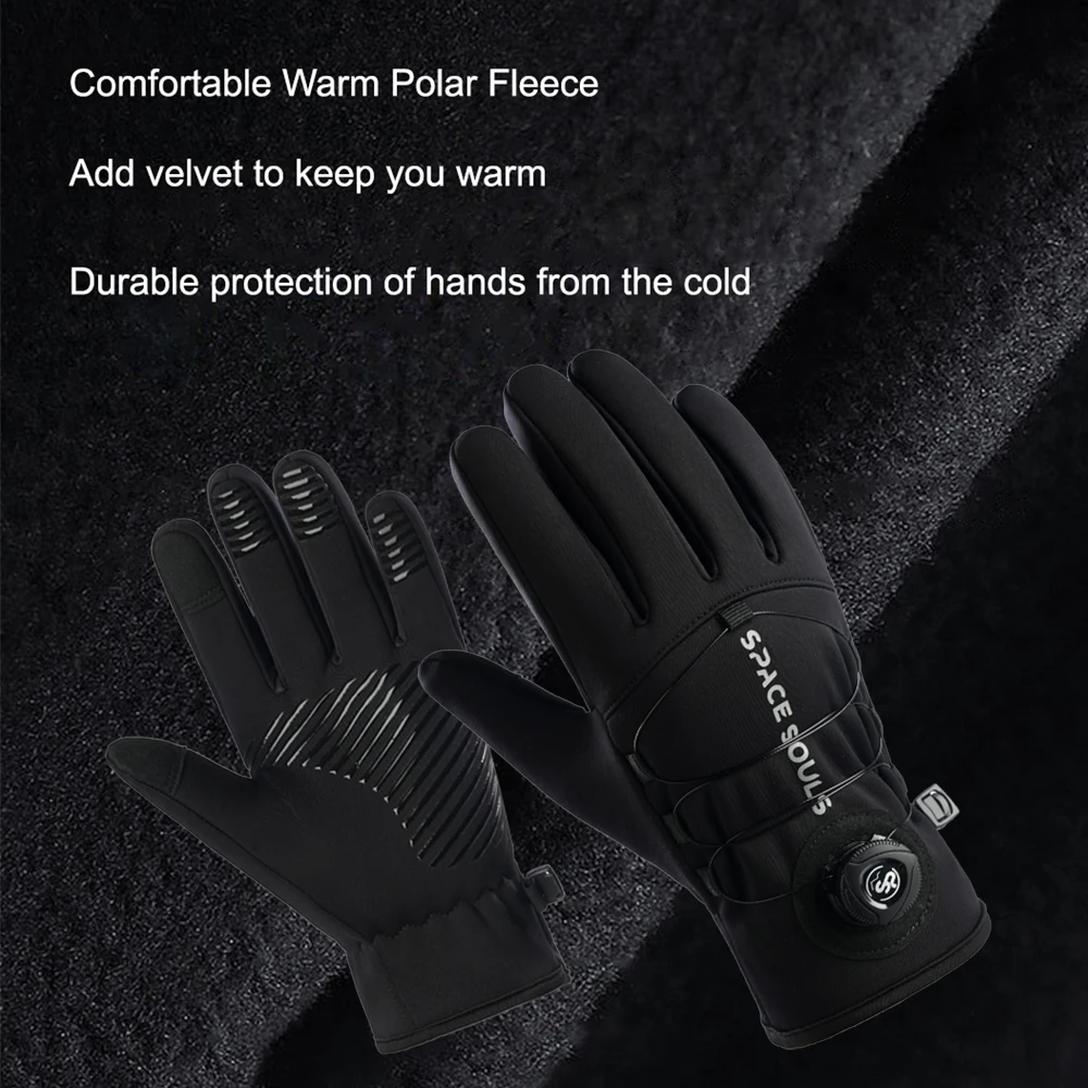 Neue Winter Schnalle Radfahren Handschuhe Unisex Winddicht Touchscreen Warme Handschuhe männer frauen Outdoor Sport Laufen Skifahren Handschuhe – Detail 17