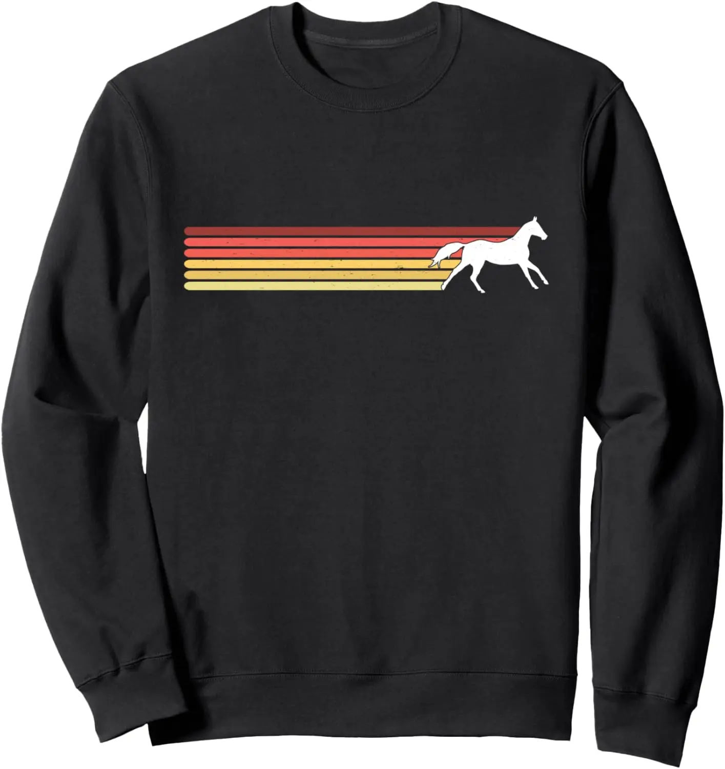 Horse Lover Gift Women Girls Vintage Retro Horse Riding Sweatshirt