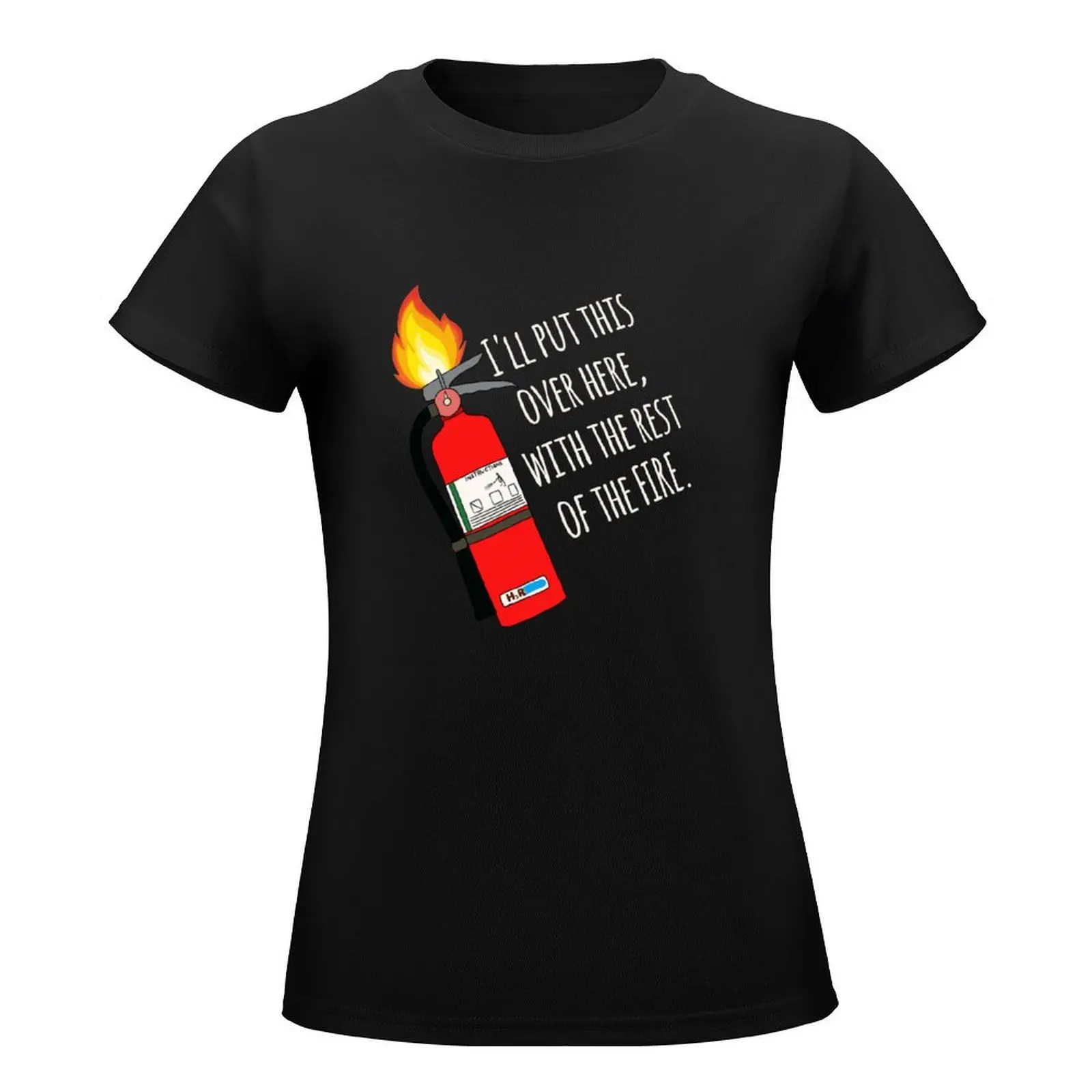 I'll put this overhere, with the rest of the fire T-Shirt shirts graphic tees Blouse summer tops new edition t shirts for Women