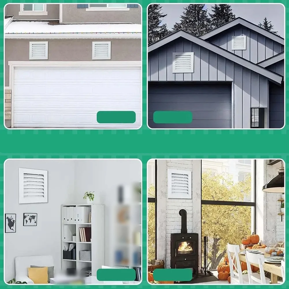 Efficient Air Circulation Grille Airflow Vent Louvered Air Outlet Efficient Airflow System Easy DIY Installation