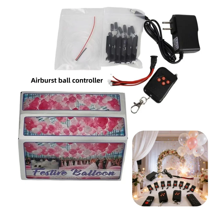 

2 Remote Control 12 Pad Balloon Controllers - Wireless RF Remote Control for Wedding Proposal Party Balloon Effects